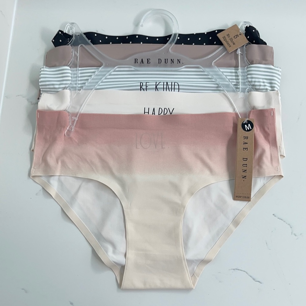 Rae Dunn hipster undies 5 pack BNWT